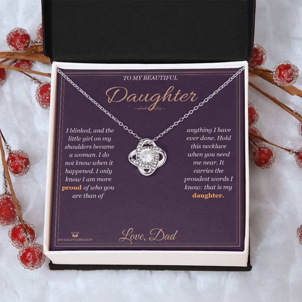 A Woman Now - Love Knot Necklace for Daughter