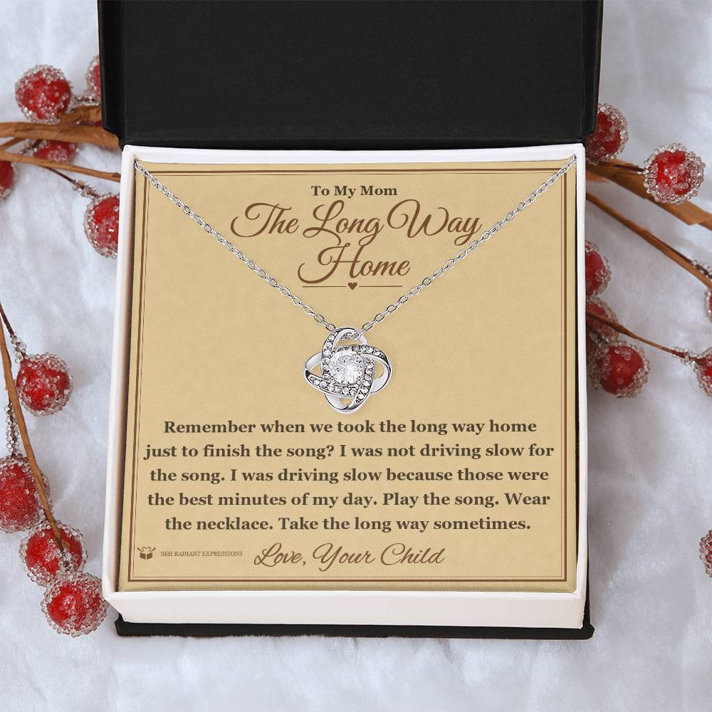 The Long Way Home - Love Knot Necklace for Mom