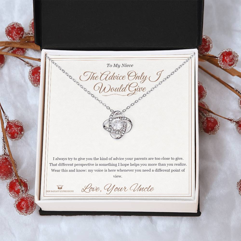 The Advice Only I Would Give - Love Knot Necklace for Niece