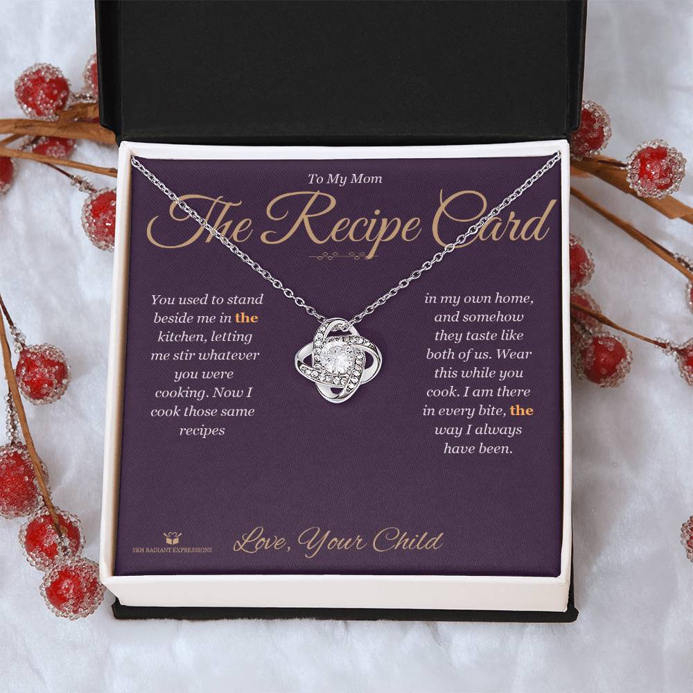 The Recipe Card - Love Knot Necklace for Mom
