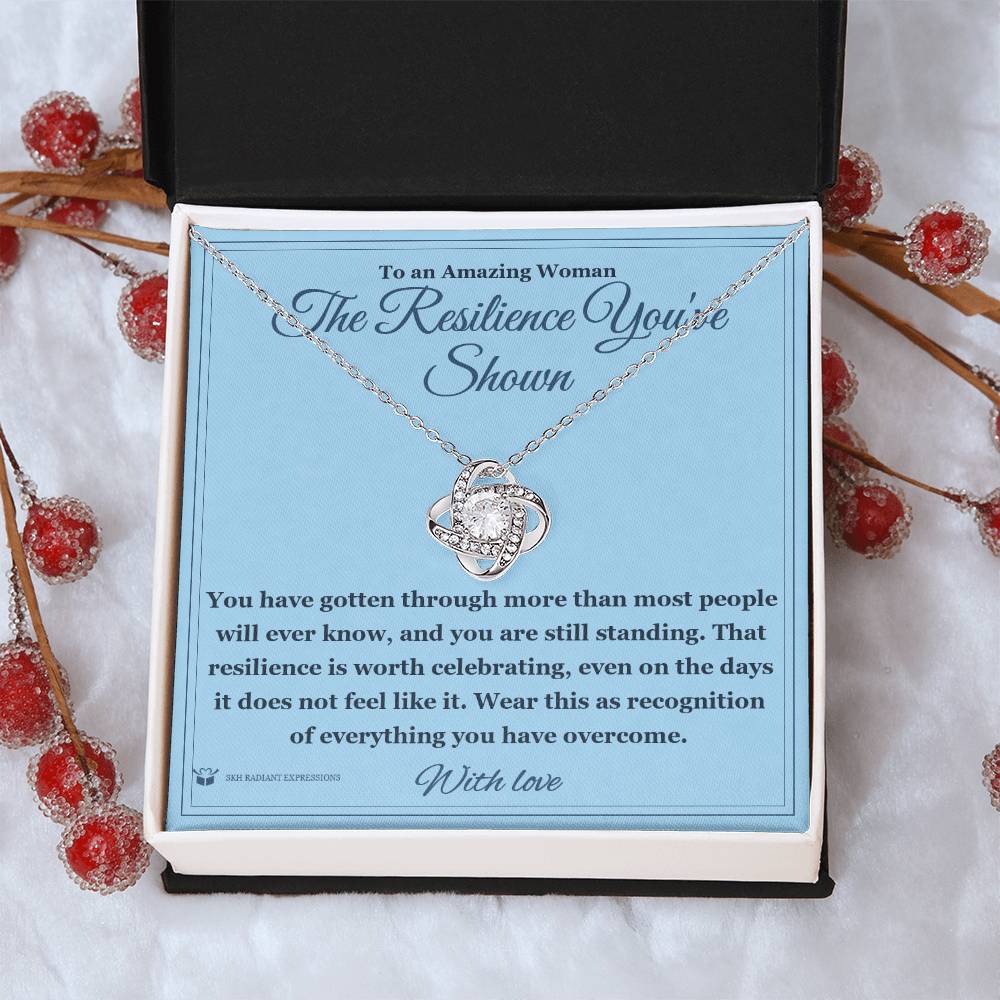 The Resilience You've Shown - Love Knot Necklace for Her