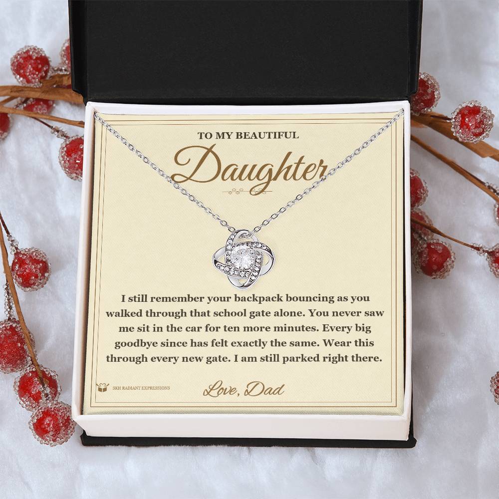 The School Gate - Love Knot Necklace for Daughter