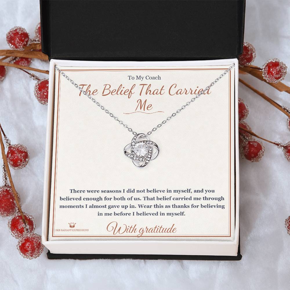 The Belief That Carried Me - Love Knot Necklace for Coach