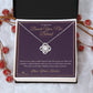 Beside You, Not Behind - Love Knot Necklace for Sister