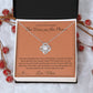 The Voice on the Phone - Love Knot Necklace for Daughter