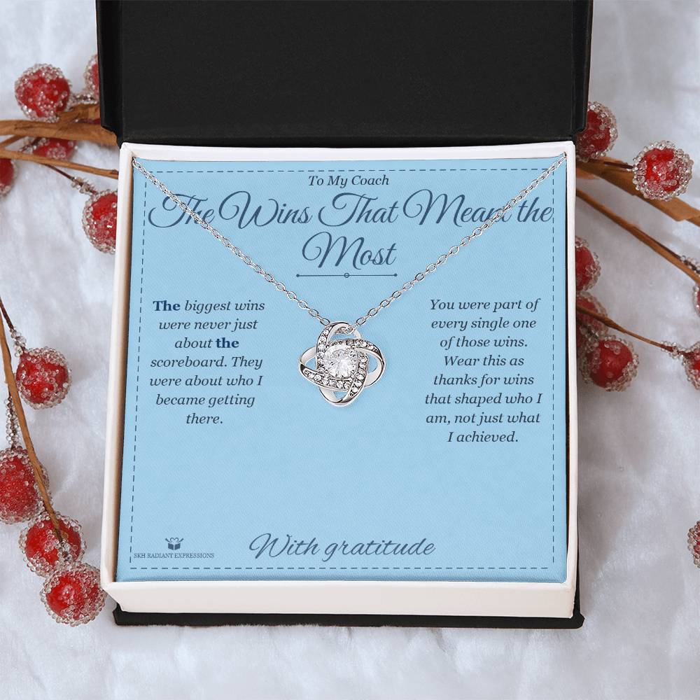 The Wins That Meant the Most - Love Knot Necklace for Coach