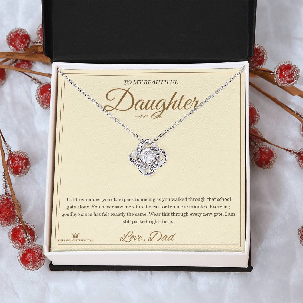 The School Gate - Love Knot Necklace for Daughter