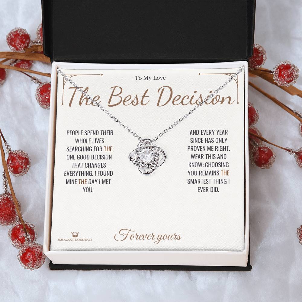 The Best Decision - Love Knot Necklace for Partner