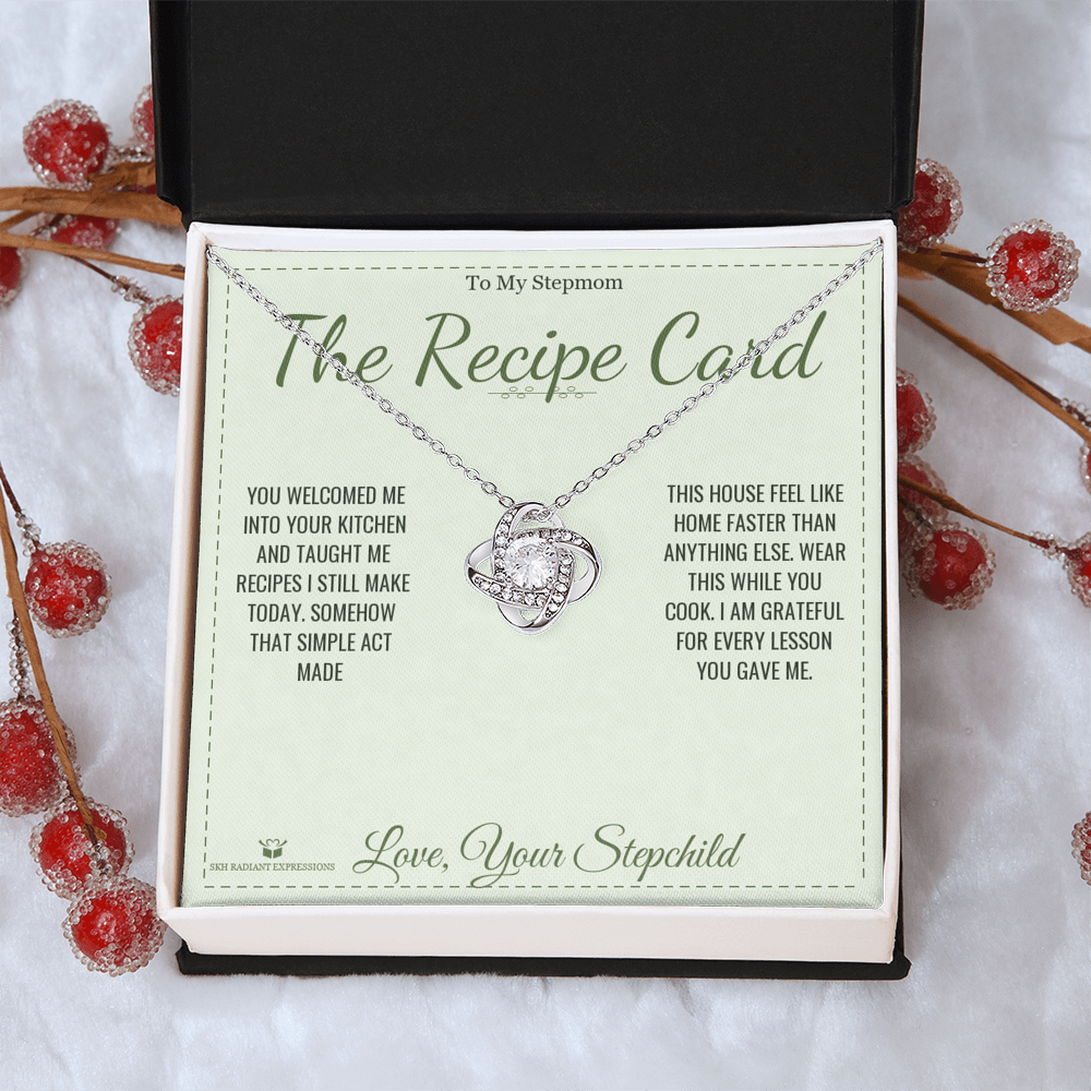 The Recipe Card - Love Knot Necklace for Stepmom