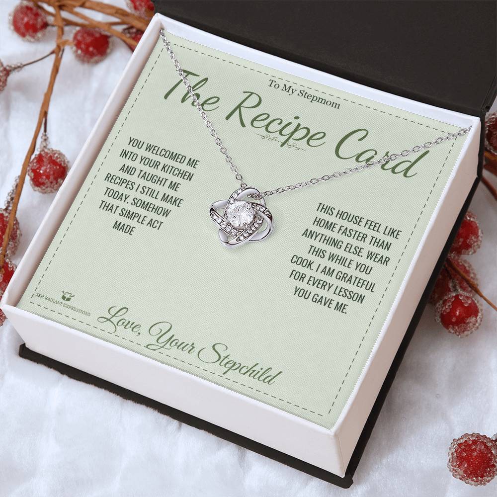 The Recipe Card - Love Knot Necklace for Stepmom