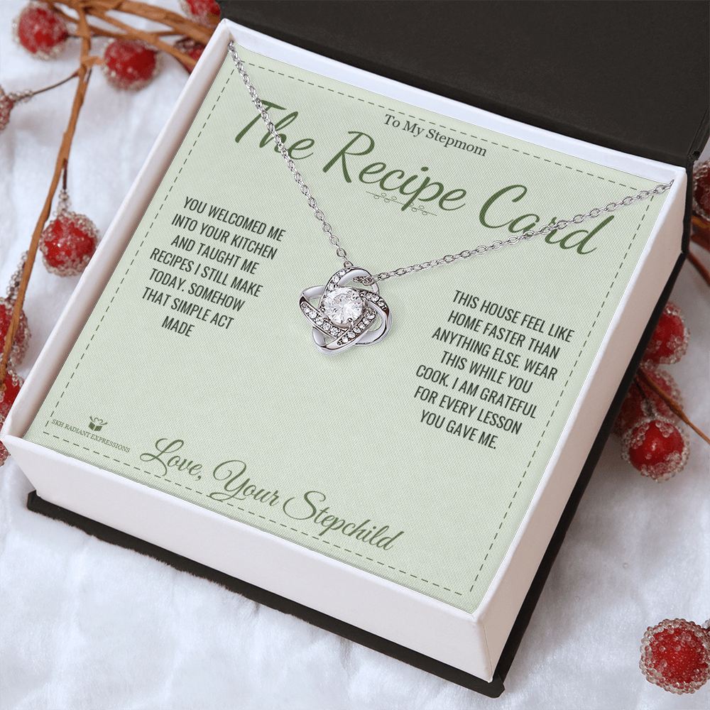 The Recipe Card - Love Knot Necklace for Stepmom