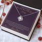 The Ink That Tells Your Story - Love Knot Necklace for Daughter