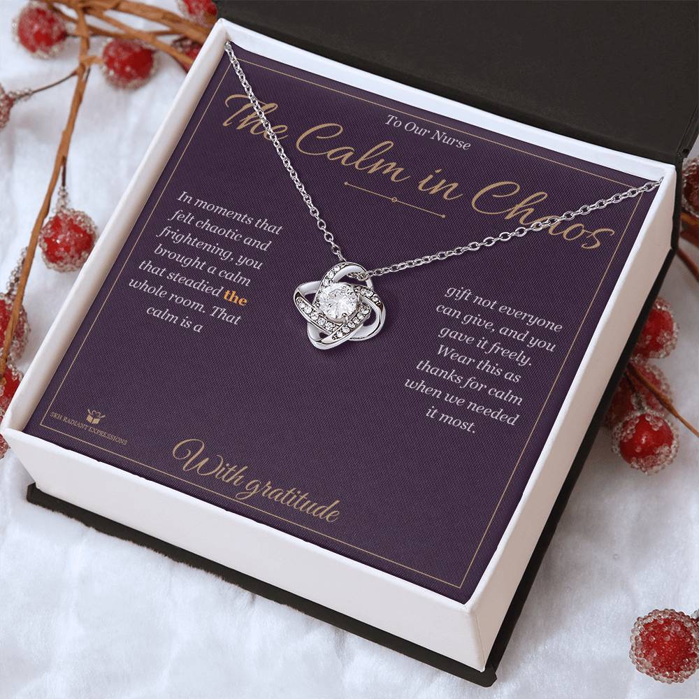 The Calm in Chaos - Love Knot Necklace for Nurse