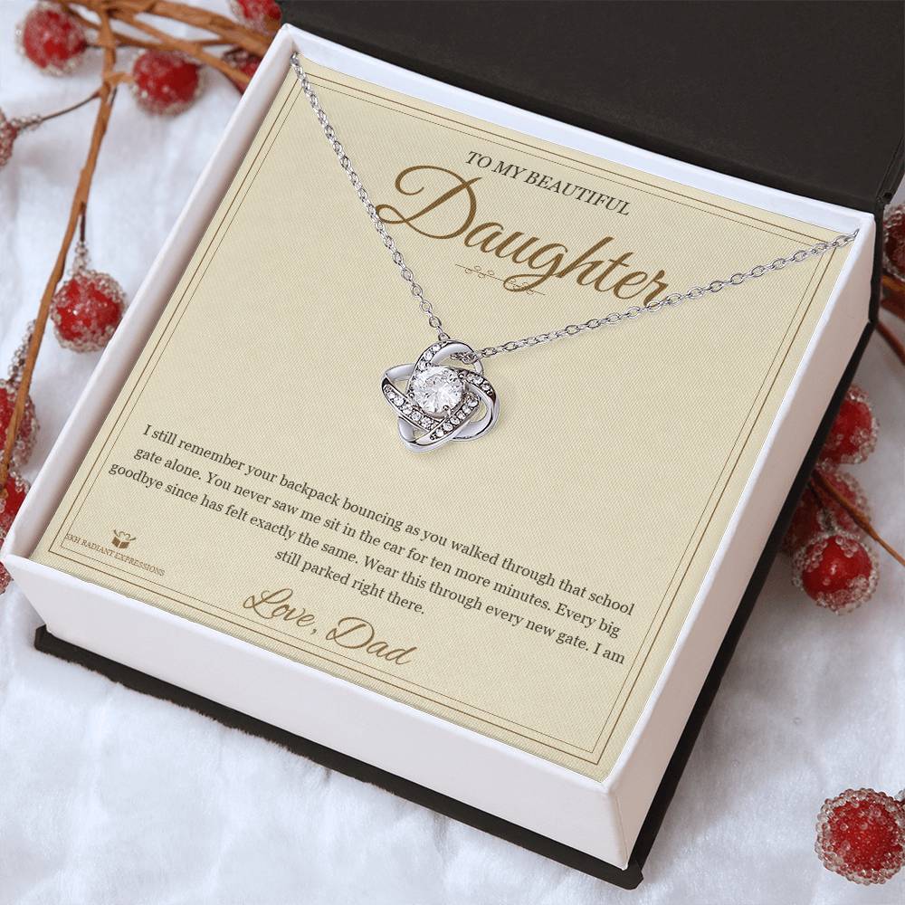 The School Gate - Love Knot Necklace for Daughter