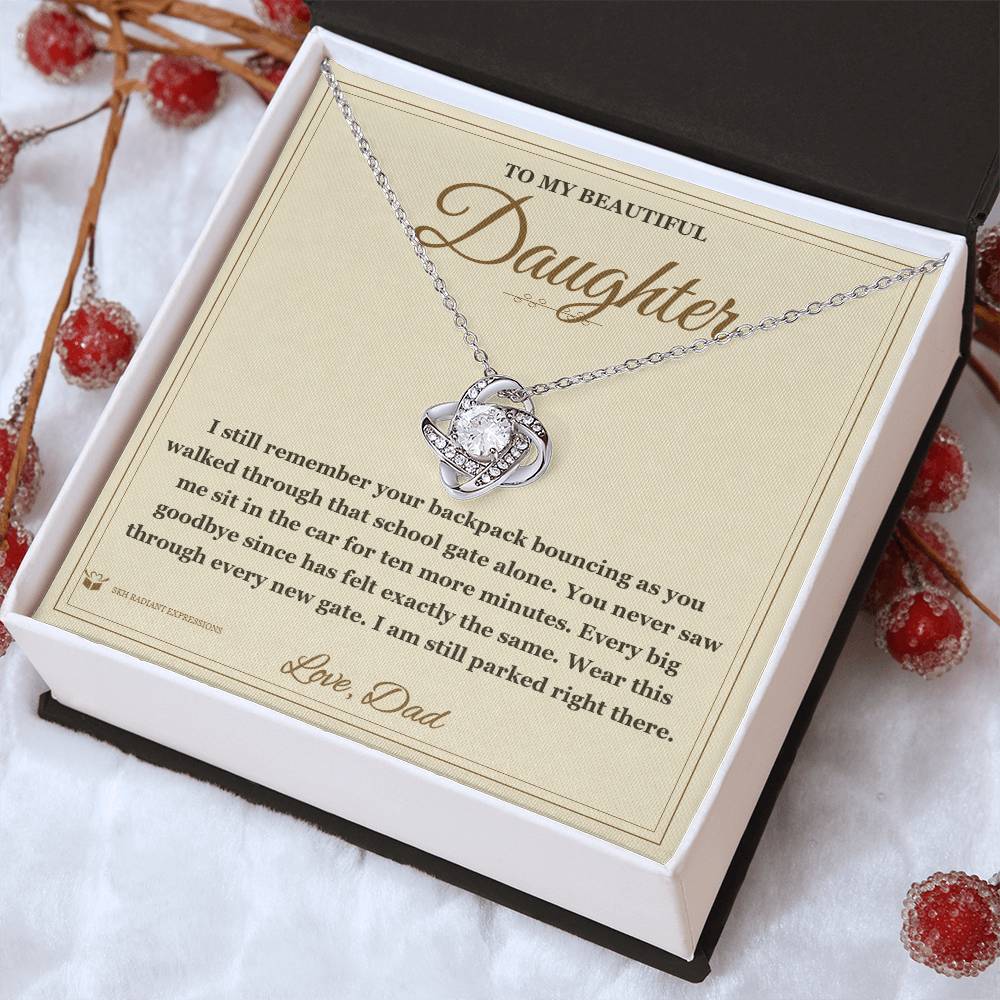 The School Gate - Love Knot Necklace for Daughter