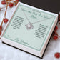 Since the Day You Were Born - Love Knot Necklace for Grandson