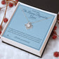 The Lessons Beyond the Game - Love Knot Necklace for Coach