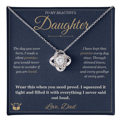 TEST CATALOG4379 - To My Beautiful Daughter Love Knot (delete me)