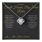 Small Hands, Big Sister Rules - Love Knot Necklace for Sister