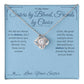 Sisters by Blood, Friends by Choice - Love Knot Necklace for Sister