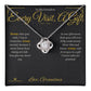 Every Visit, A Gift - Love Knot Necklace for Grandson