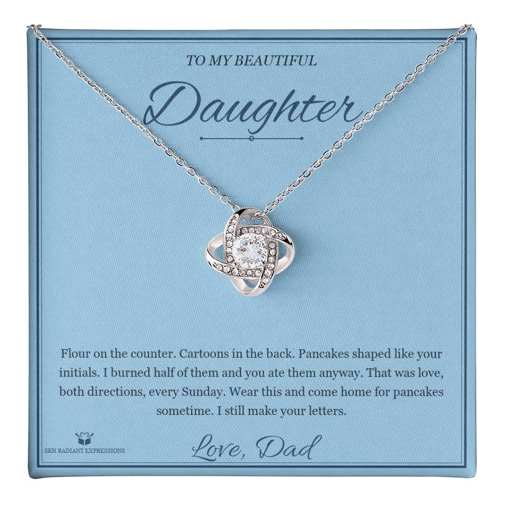 Sunday Pancakes - Love Knot Necklace for Daughter