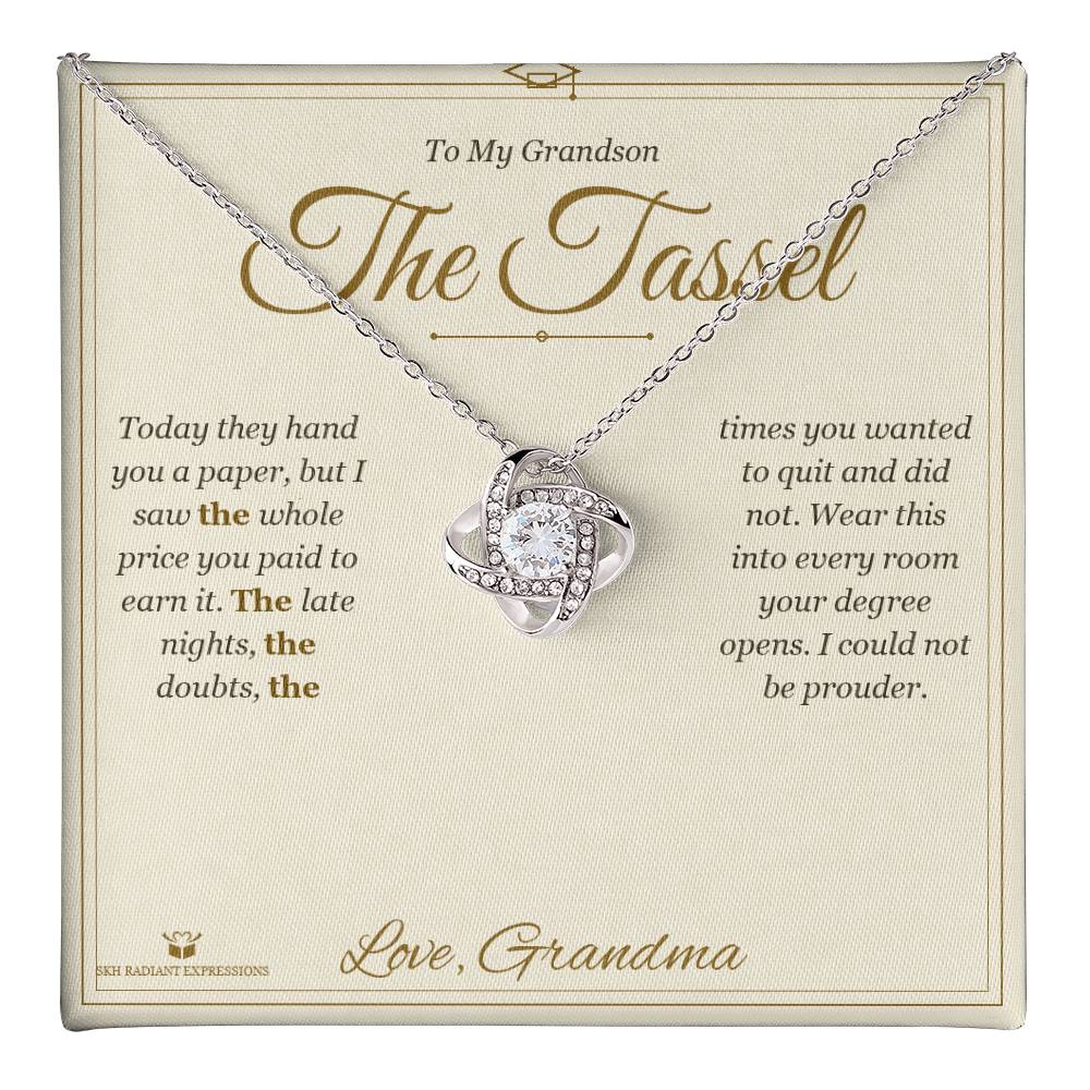 The Tassel - Love Knot Necklace for Grandson