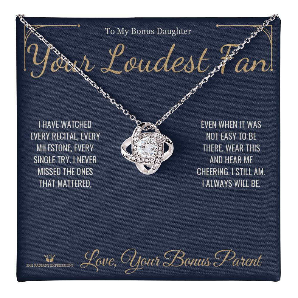 Your Loudest Fan - Love Knot Necklace for Stepdaughter