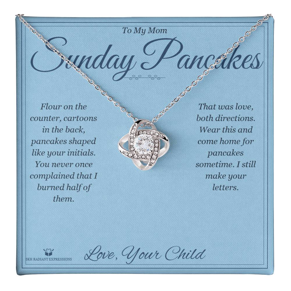 Sunday Pancakes - Love Knot Necklace for Mom