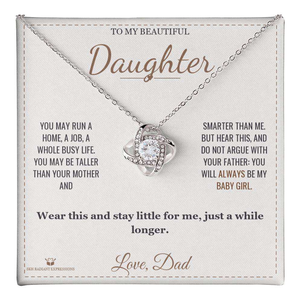 Always My Baby - Love Knot Necklace for Daughter