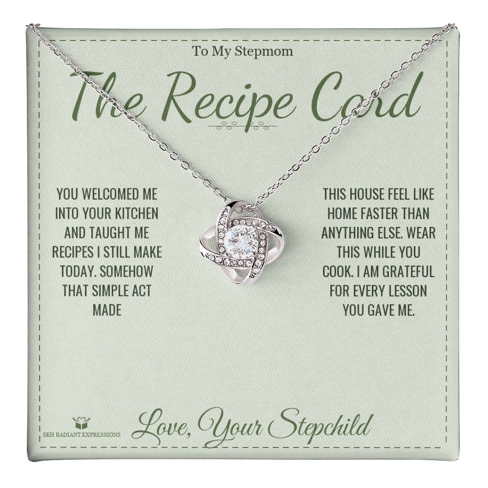 The Recipe Card - Love Knot Necklace for Stepmom