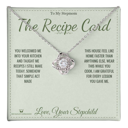 The Recipe Card - Love Knot Necklace for Stepmom