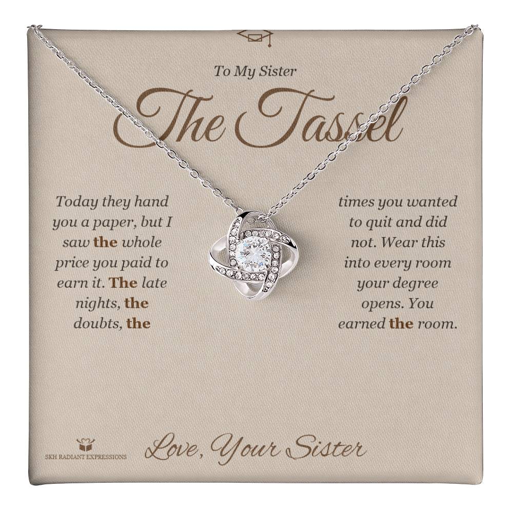 The Tassel - Love Knot Necklace for Sister