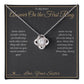 Answer On the First Ring - Love Knot Necklace for Sister