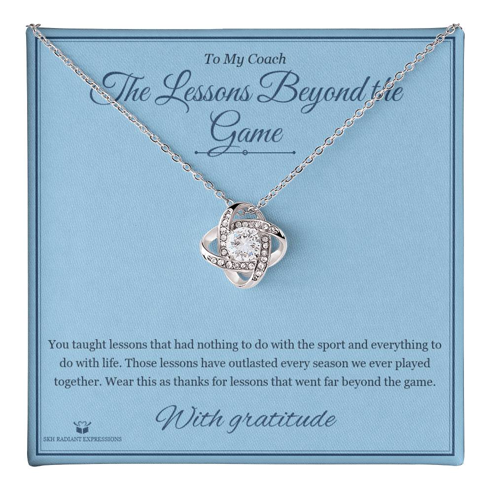 The Lessons Beyond the Game - Love Knot Necklace for Coach