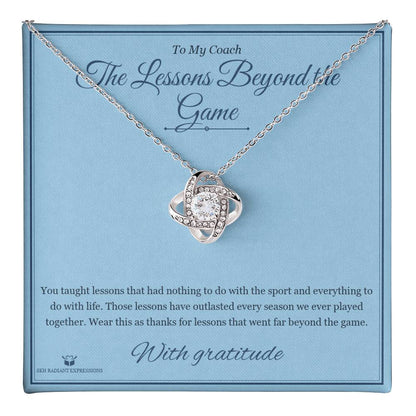 The Lessons Beyond the Game - Love Knot Necklace for Coach