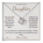 The First Man - Love Knot Necklace for Daughter