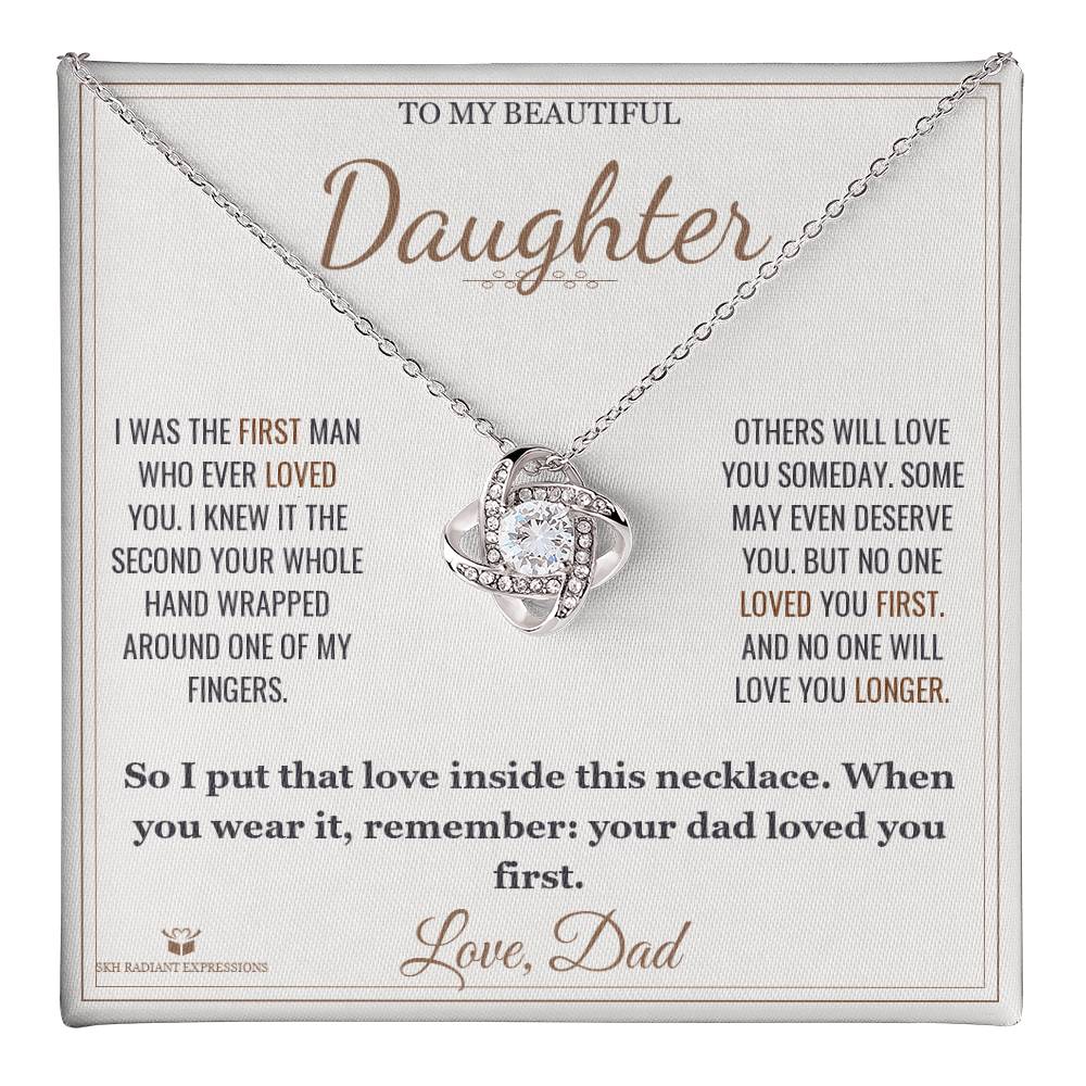 The First Man - Love Knot Necklace for Daughter