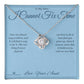 I Cannot Fix Time - Love Knot Necklace for Niece