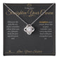 Straighten Your Crown - Love Knot Necklace for Sister