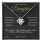 The Night You Were Born - Love Knot Necklace for Daughter