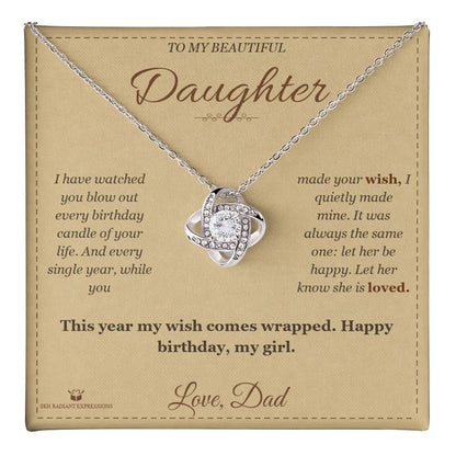 Every Candle - Love Knot Necklace for Daughter