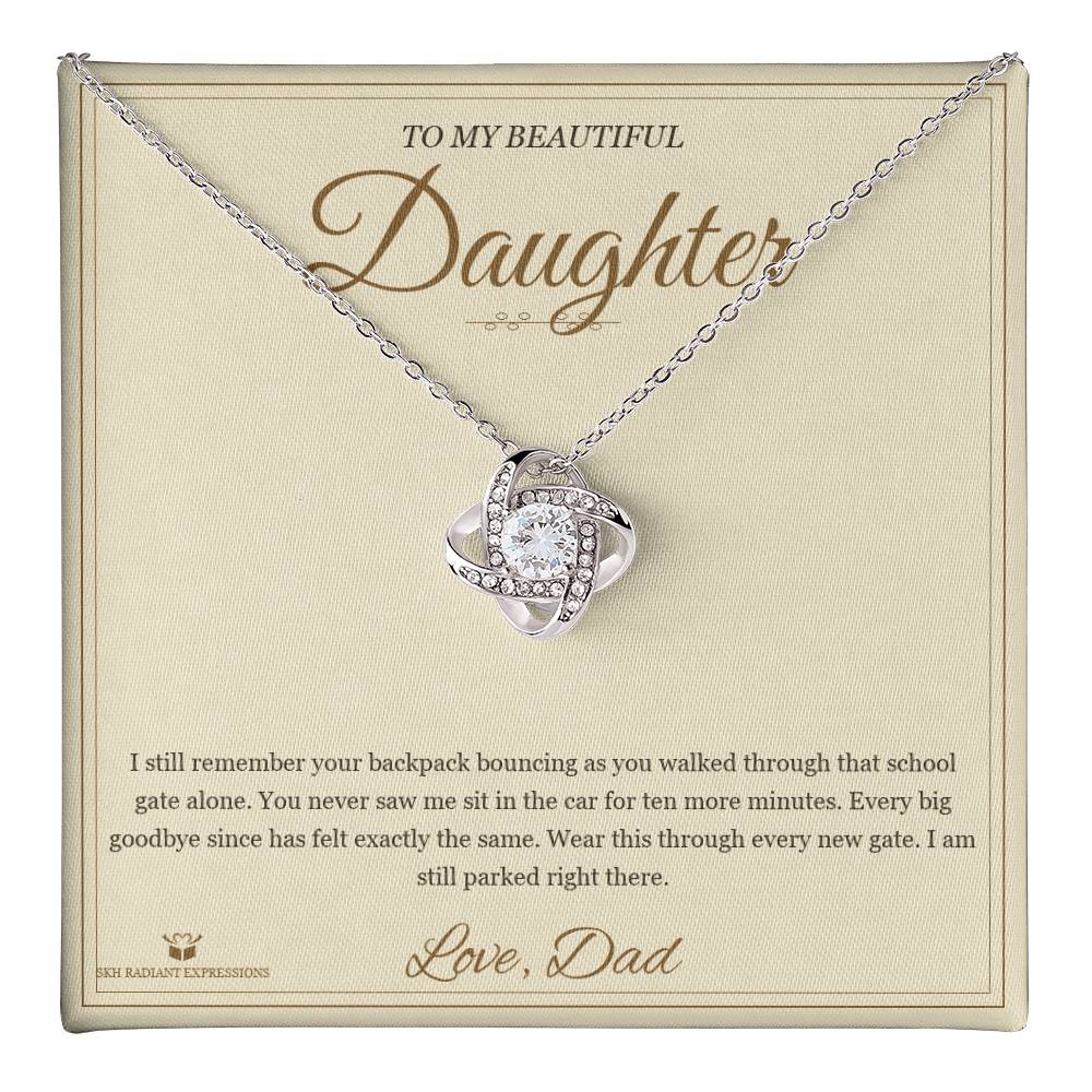 The School Gate - Love Knot Necklace for Daughter