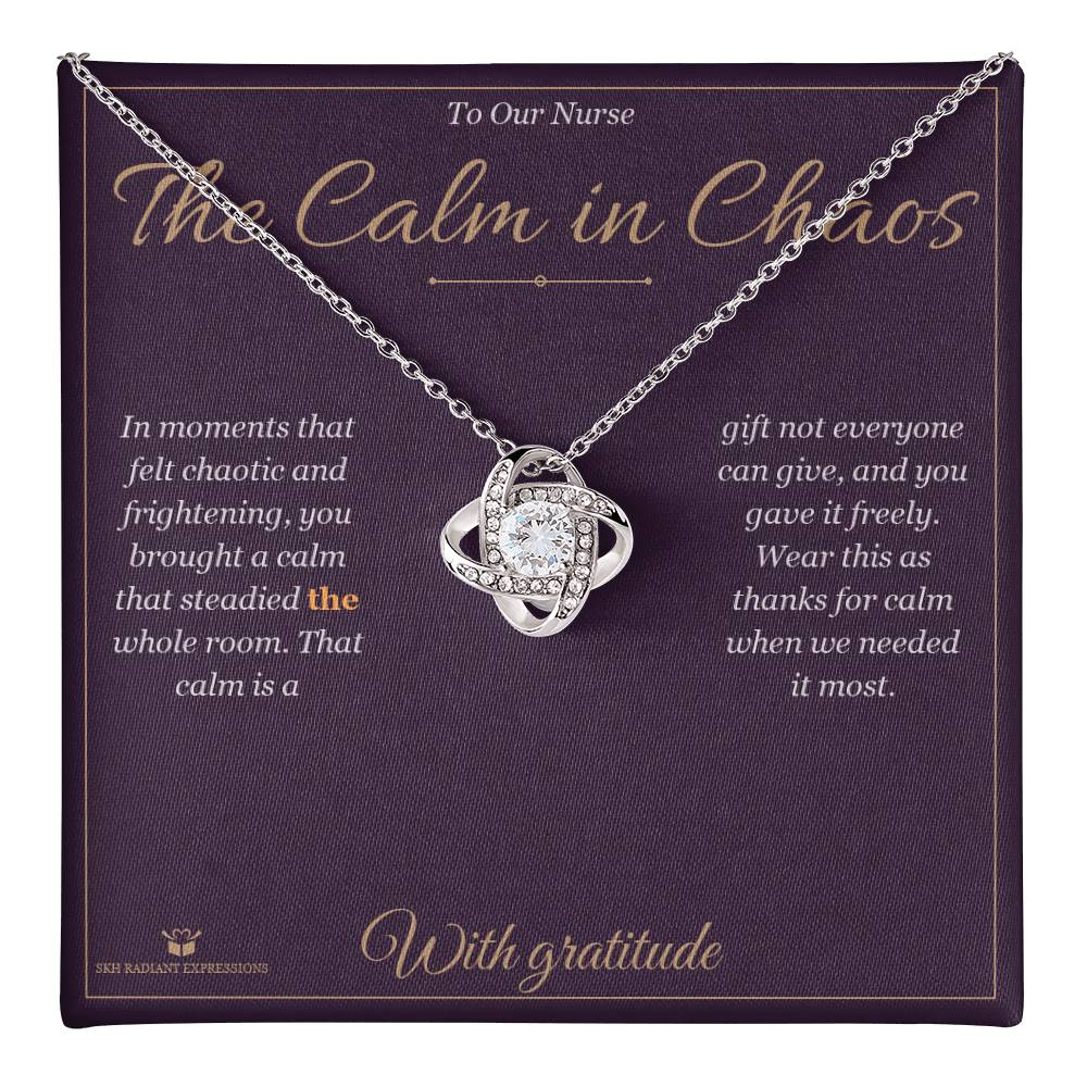 The Calm in Chaos - Love Knot Necklace for Nurse