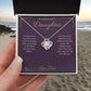 Since Your First Breath - Love Knot Necklace for Daughter