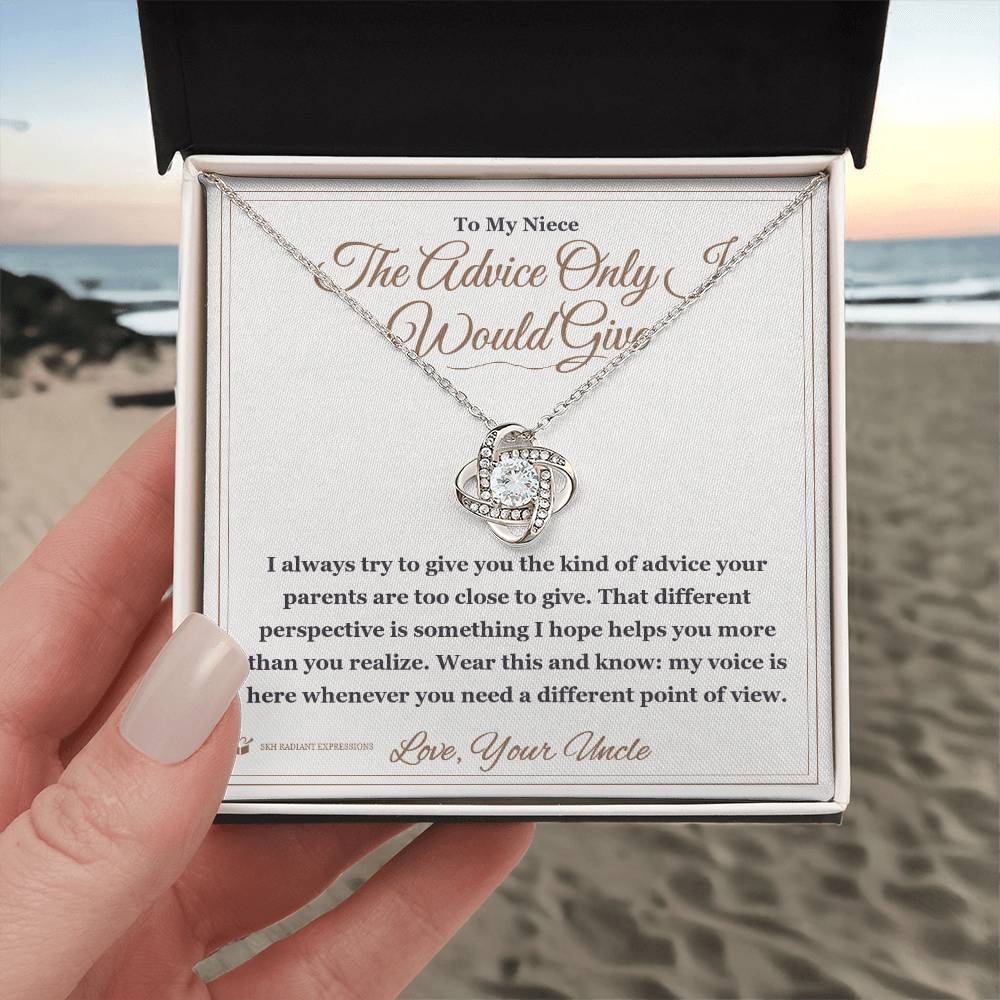 The Advice Only I Would Give - Love Knot Necklace for Niece