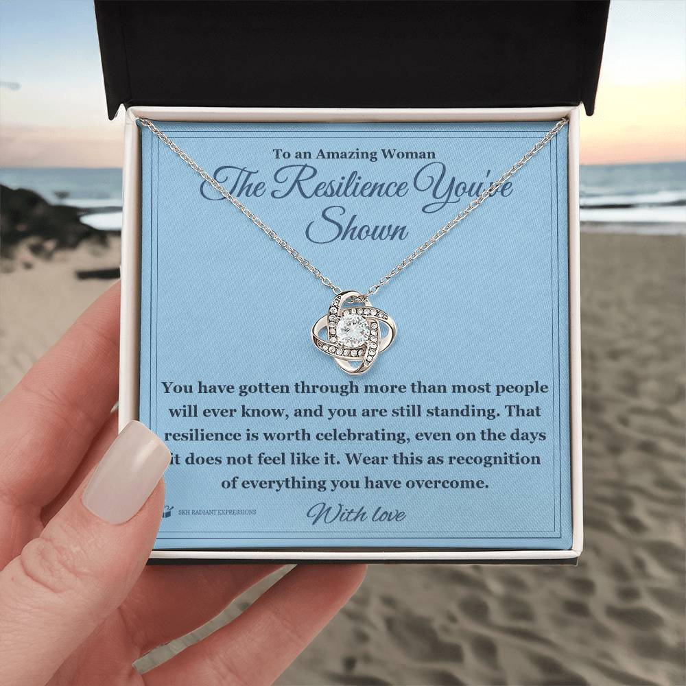 The Resilience You've Shown - Love Knot Necklace for Her