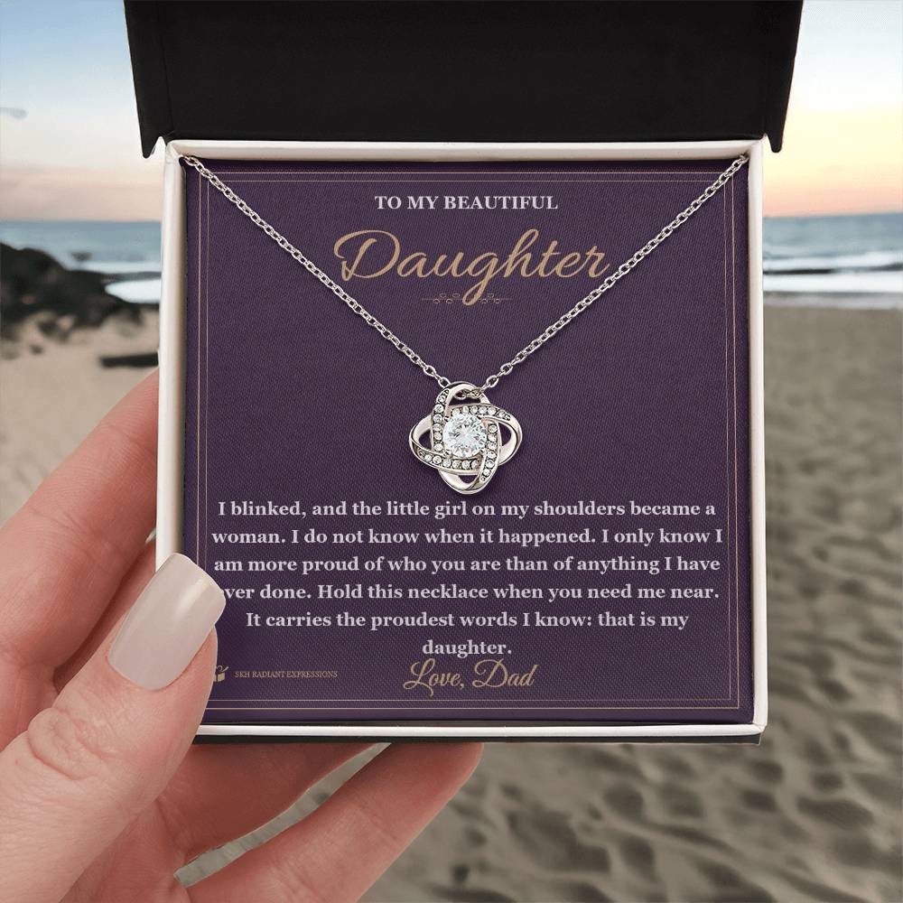 A Woman Now - Love Knot Necklace for Daughter
