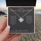 Braver Than You Believe - Love Knot Necklace for Mom - personalized keepsake gift from SKH Radiant Expressions
