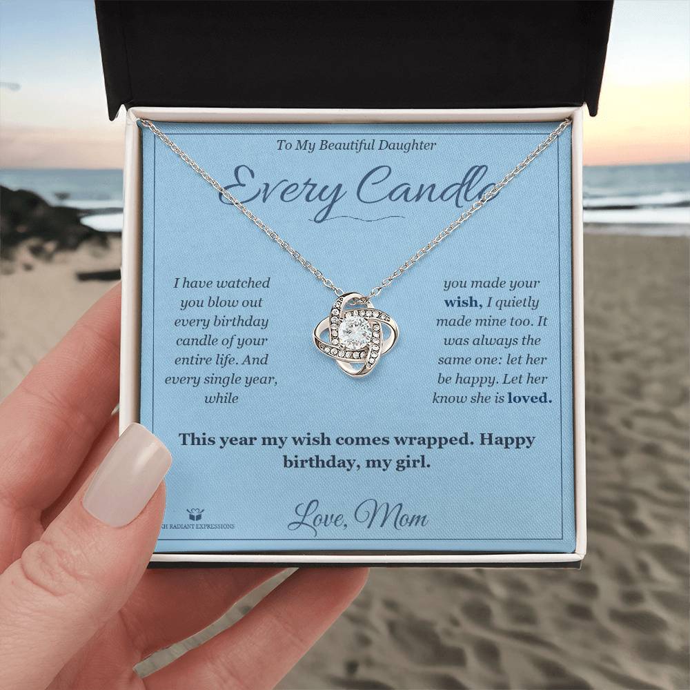 Every Candle - Love Knot Necklace for Daughter
